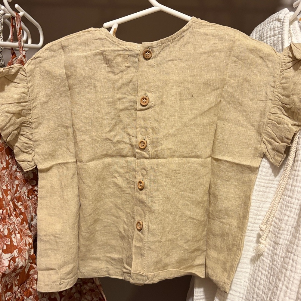 NWT TSF Frill linen top - Picture 6 of 6